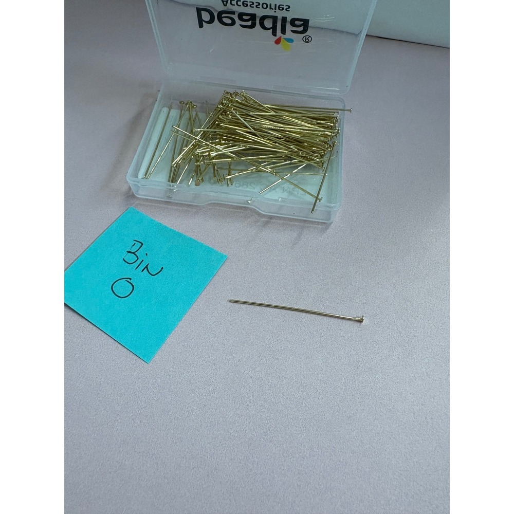 Beadia Accessories Gold Tone Head Pins for Jewelry Making & Crafts - Picture 4 of 5